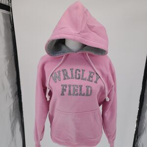 Pink WRIGLEY FIELD Pullover Hoodie (L)